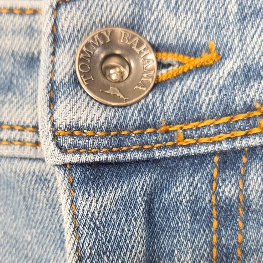 Tommy Bahama Indigo Palms Jeans Men 48x30 Light Wash Straight Stretch Blue Denim